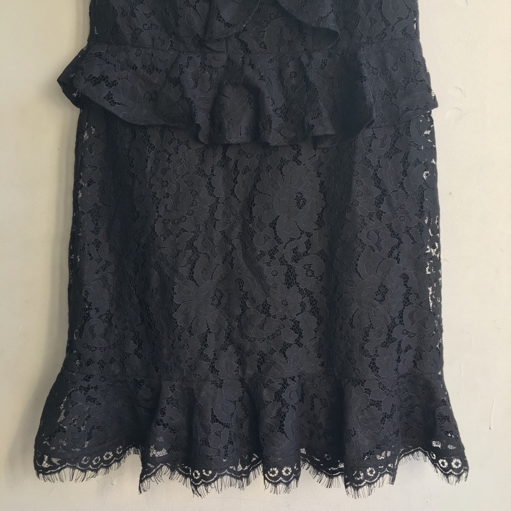 🚫SOLD🚫JOIE Acostas Dress Black Lace Ruffle - Picture 8 of 8